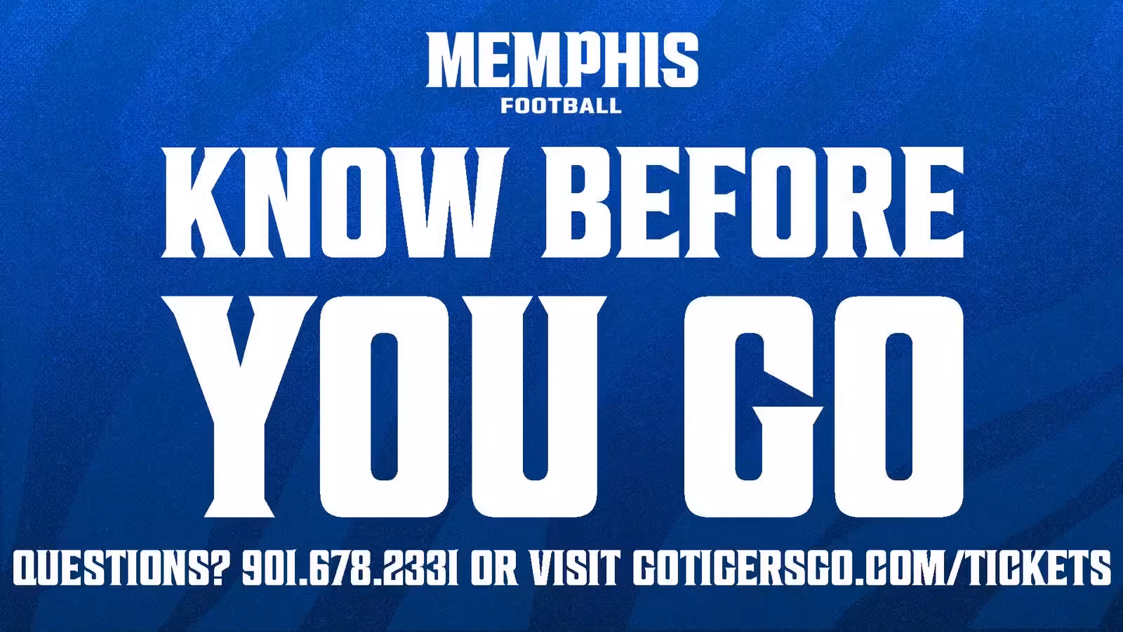 Memphis Football vs. Army Know Before You Go: Game Day Information